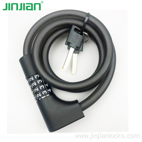 Latest design key and combination bike cable lock